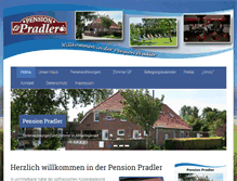 Tablet Screenshot of pensionpradler.de